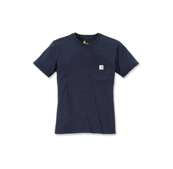 T-SHIRT LOOSE FIT HEAVYWEIGHT SHORT-SLEEVE POCKET NAVY